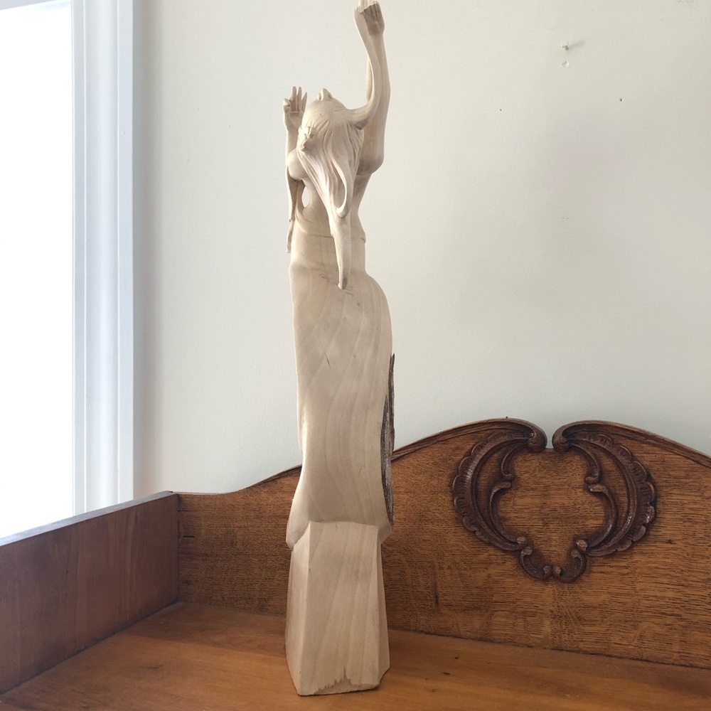 Hand Carved Wooden Statue from Bali - Picture 8 of 12